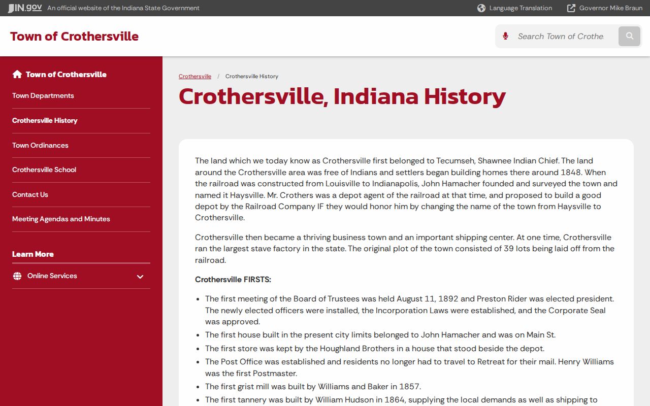 Seymour court docket county context from Crothersville history