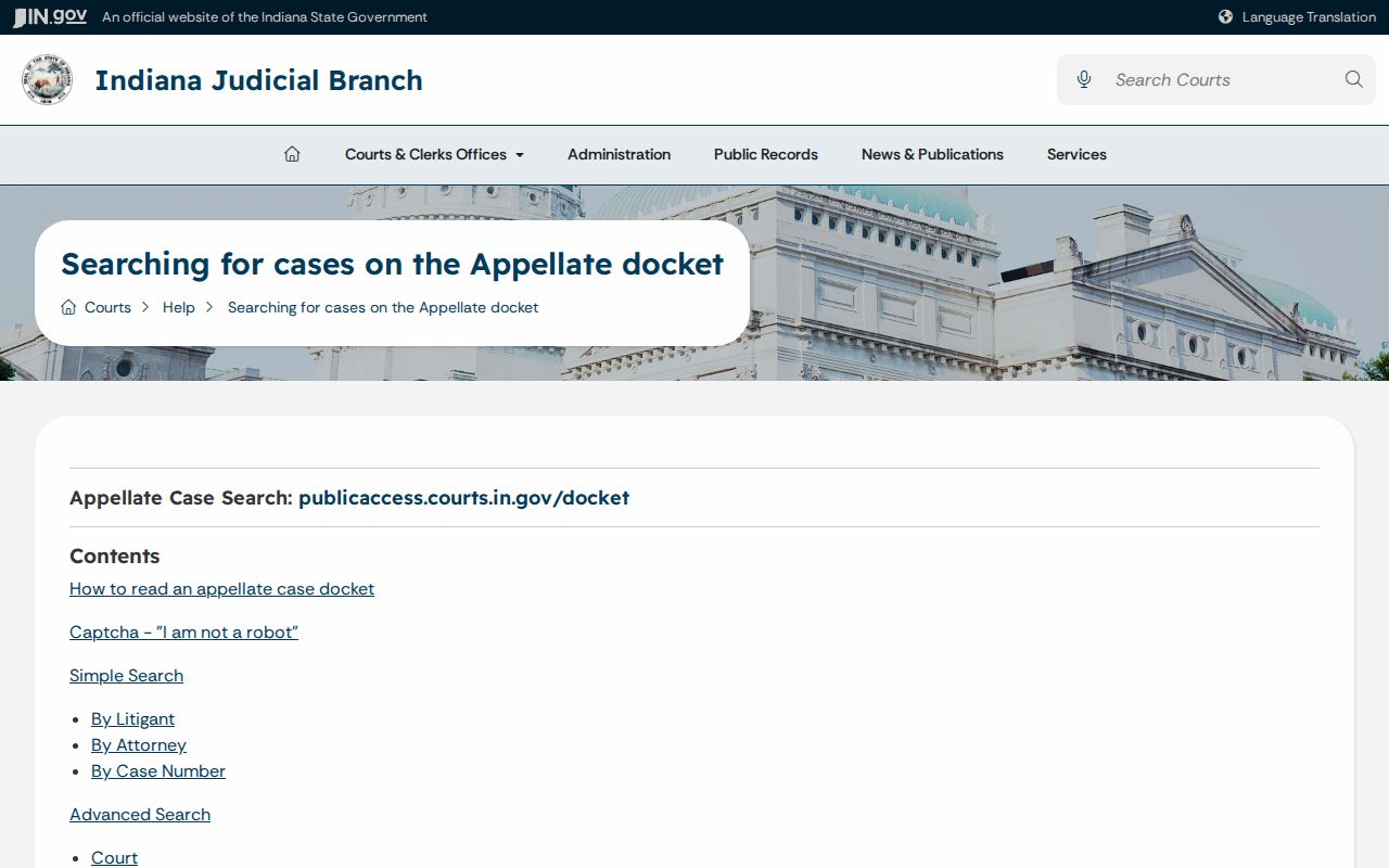 Jackson County traffic court records appellate docket source